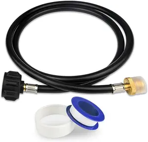 5FT Propane Hose Adapter 1lb to 20lb,1 count Propane Tank Adapter,Converter for Buddy Heaters, Coleman Camping Stove, Weber Q/Blackstone Griddle Grill