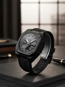 Skmei Student Multifunctional Electronic Watch, Youthful Style with Luminescent Function, Soft Breathable Rubber Strap, Comfortable Wear, Analog Digital Watch, Trendy Multifunctional Watch, Quartz Wrist Watches, Quartz Watch