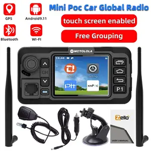 The new Zello Android PoC wireless 4G touchscreen car intercom with Bluetooth, GPS, and Wi Fi is suitable for global automotive, self driving travel, and fleet transportation