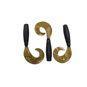 bassattackerbaits grub 10 lures per pack. soft plastic