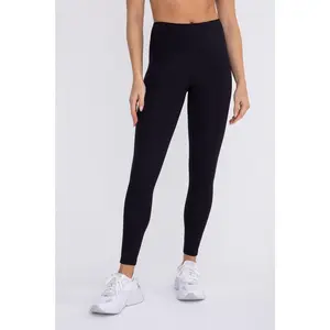 Black Ribbed Leggings