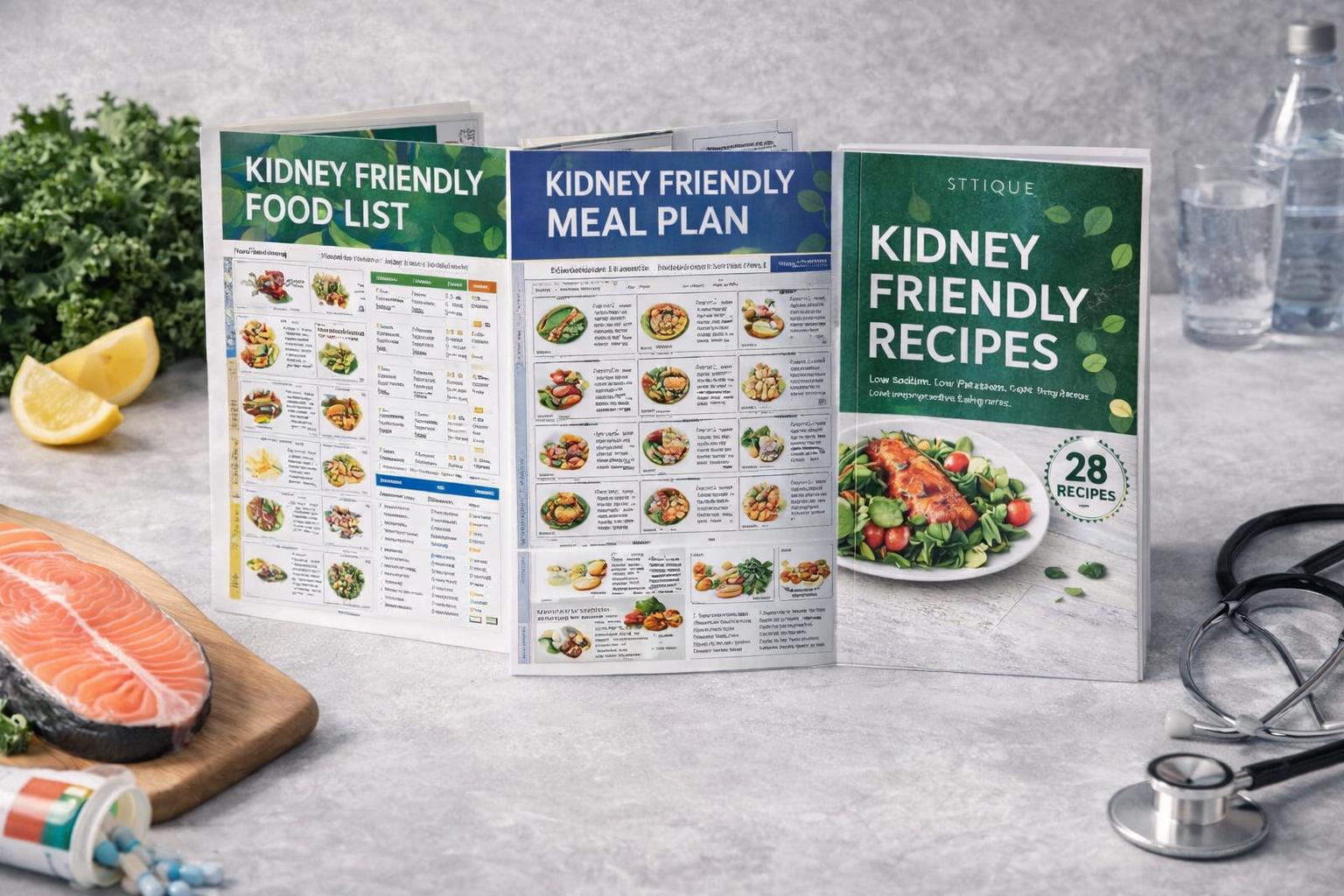 Kidney Friendly Meal Plan Renal Diet Reference Charts Low Potassium Food List for Kidney Disease with Easy Meal Planning Support Practical Guidance for Home Kitchens Caregivers Structured Renal Diet Support