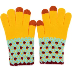 Winter  Screen Gloves for Women  Knit  Fleece Lined Texting Mittens  Weather Warm  Glove