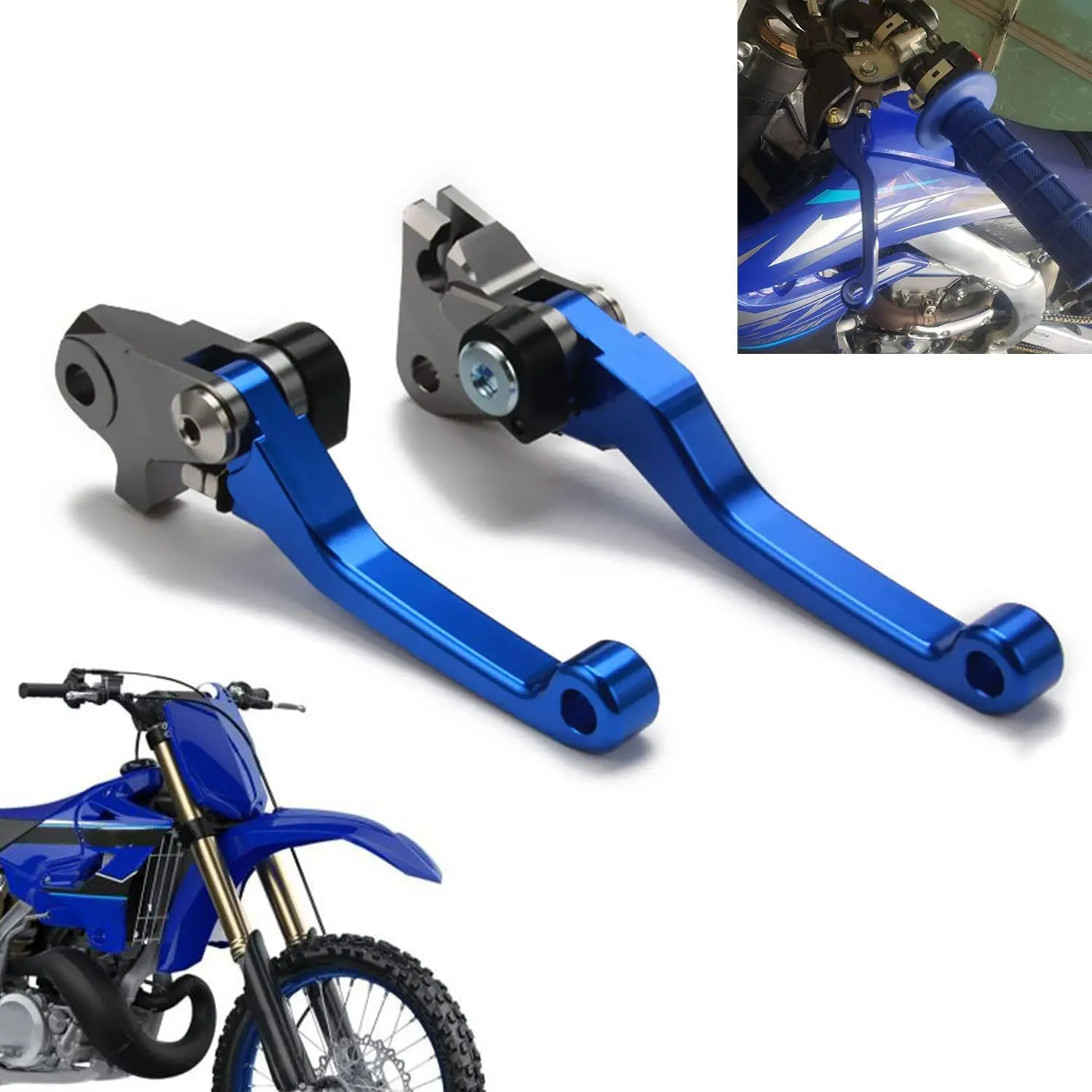Dirt Bike Brake Clutch Levers Bike Parts for Yamaha YZ125 250 2015-2025 YZ250F 2009-2025 YZ125X 2017-2023 2025 YZ250X 2016-2023 2025 YZ250FX 2020-2025 YZ450FX 2019-2025