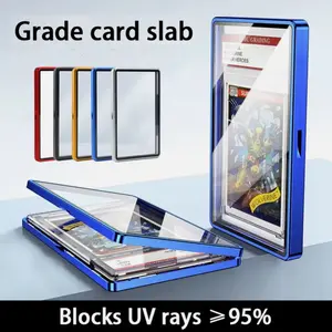 PSA Slab Graded Trading Cards Protector Holder Magnetic Case Display Blocks UV rays 95% for Collectors Superior Protection Metal Frame High Aluminum Glass Magnetic Closure Multi-Color Bumper Case Sleek Modern Design