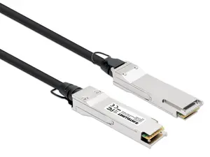 Intellinet QSFP+ 40G Passive DAC Twinax Cable, QSFP+ to QSFP+,3 ft., MSA-compliant for Maximum Compatibility, Direct Attach Copper, AWG 30, Black
