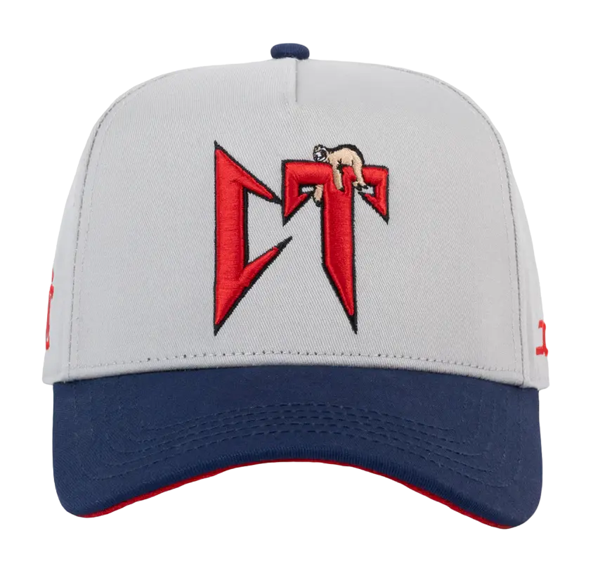 JC HATS CT NATAEL CANO CORRIDOS TUMBADOS GREY NAVY SNAPBACK HAT 1844 GRAYNVY