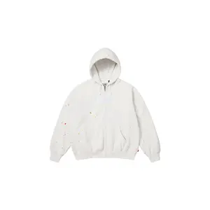 MM6 Maison Margiela Box Logo Zip Up Sweatshirt "SS26 - White" SU27171