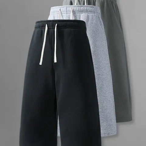 3 Pack Men’s Summer Sports Shorts — Breathable shorts for running, workouts, fitness, and everyday casual wear; 7/8 length men’s shorts
