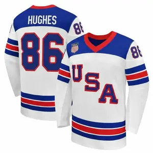 USA HOCKEY Hughhess #86 #43 Hockey Jersey, Hockey Jersey Of Usa Team, US Hockey Shield 2026 Replica Jersey, Hockey Gifts for Fans