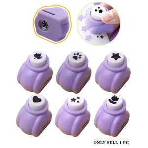 Flower Embossing Punch Device, Small Paper Card Shaping Machine, Effortless Flower Puncher, Star Leaf Manual Hole Punch Tool, Office Stationery Supplies