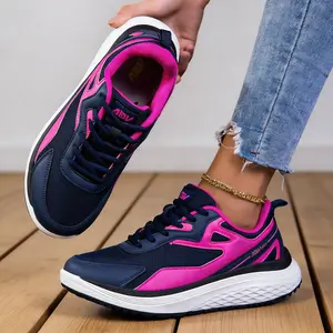 Lightweight Breathable Non Slip Women Wide Toe Box Runner Training Footwear Sneakers