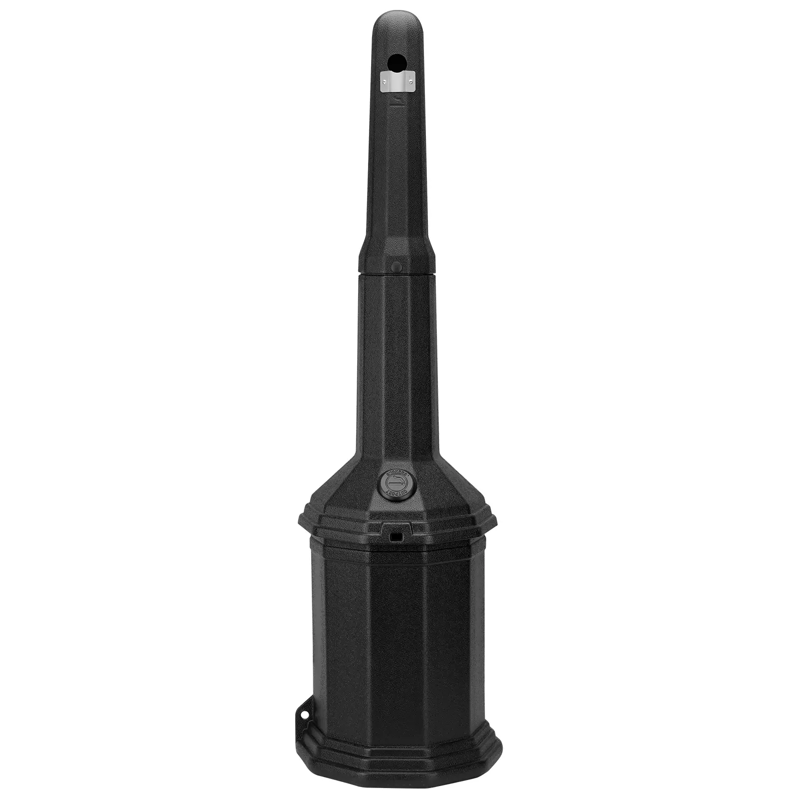 Ashtray Cigarette Butt Disposal Smoker's Outpost Site Saver Cigarette Receptacle for Designated Outdoor Smoking Areas Black Color Fresh Clean Functionality