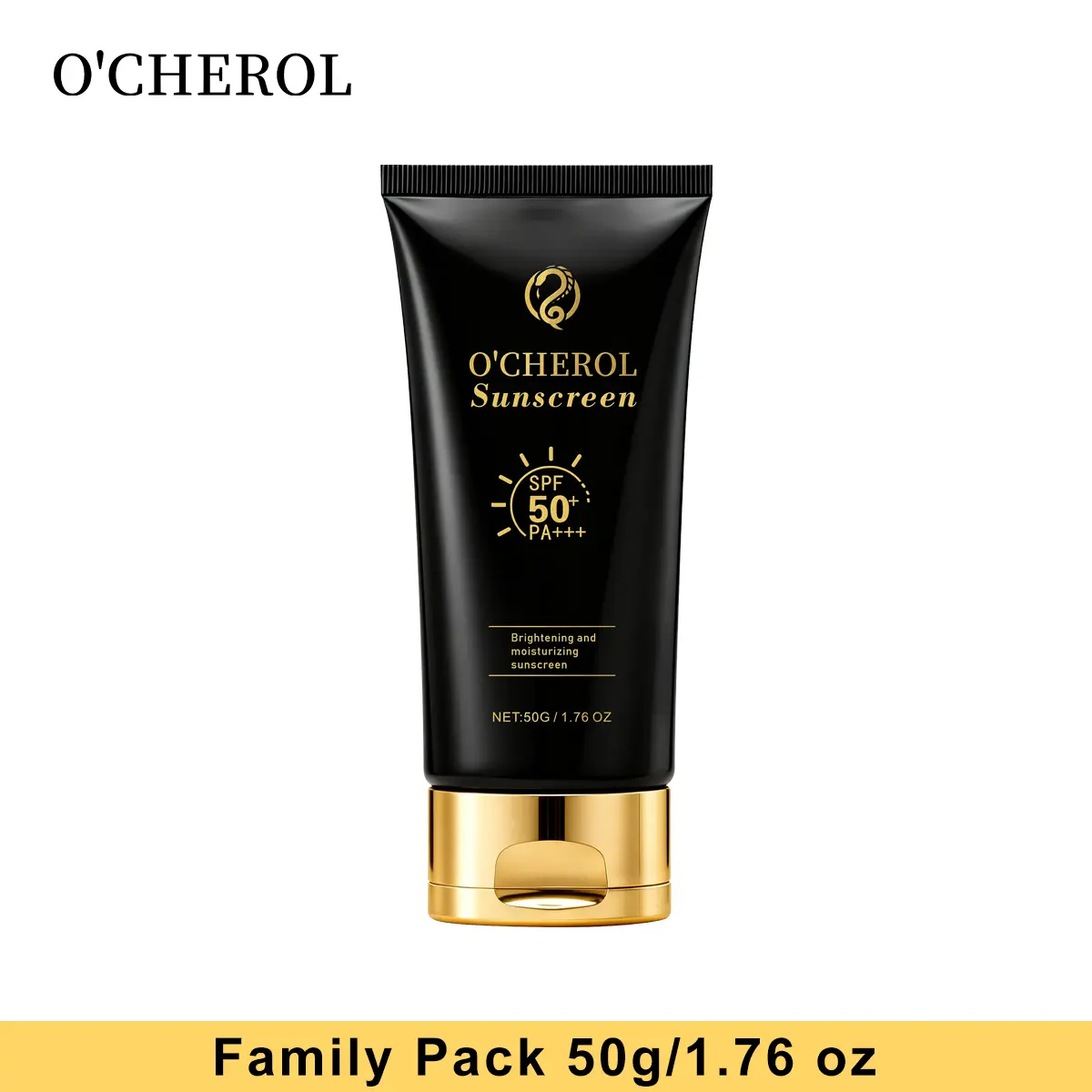 O'CHEROL Facial Sunscreen, SPF 50 Broad-Spectrum Protection, Soothing Sunscreen for Face Uv Sun Resistant Skin Repair