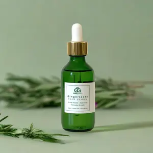 Gingerlocks Hair Oil Serum and Scalp Treatment - Rosemary Mint for Hair Growth and Scalp Health
