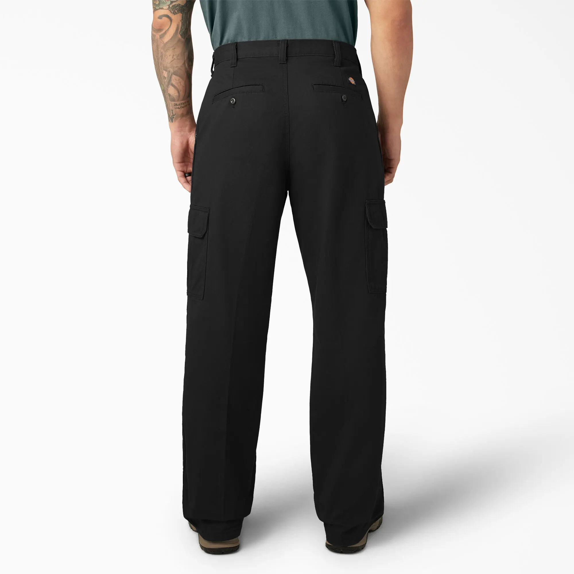 Dickies Men's Loose-fit Twill Cargo Work Pant Garment Washed