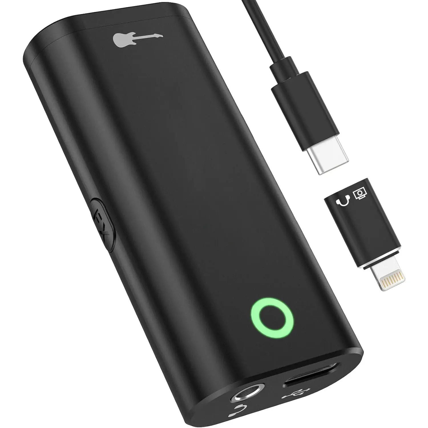 Audio Interface for Guitar, Portable Internal Recording Sound Card for Live Streaming for , Ipad and Android smartphones and tablets, No Driver Needed