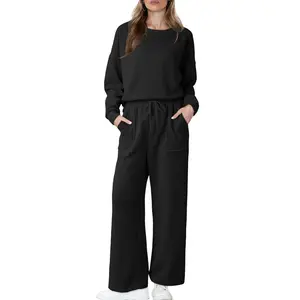 Dokotoo Women's Cotton 2 Piece Outfits Sweatsuit Casual Fall Long Sleeve Knit Tops And Pants Lounge Sets Dokotoo Women's Cotton 2 Piece Outfits Sweatsuit Casual Fall Long Sleeve Knit Tops And Pants Lounge Sets