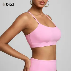 BRXL 【Discount for live】Sports Bras for Women Y Back Workout Sport Bras Halter Adjustable Straps Low Impact Yoga Bra with Sewn in Pads-brxl-1