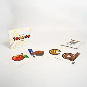 Fonexa Large Cards with Sounds & Movements Learn Letter Sounds 2X Faster for Early Readers & ELL Students | QR Code Videos Included | Embedded Pictograph Mnemonics| Mnemonic Flashcards for Kids