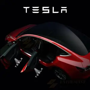 Ultra-Bright LED Door Projector Puddle Lights for Tesla Models