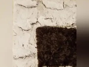 Blanket: Frosted Hide Brown on Luxe Cuddle Marble Chocolate
