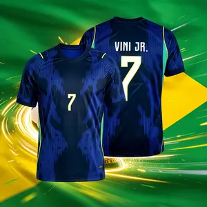 2026 Brazi National Home And Away 10# Neymar 7# 11# Short And Long Sleeve Soccer Jersey Fans Version Breathable