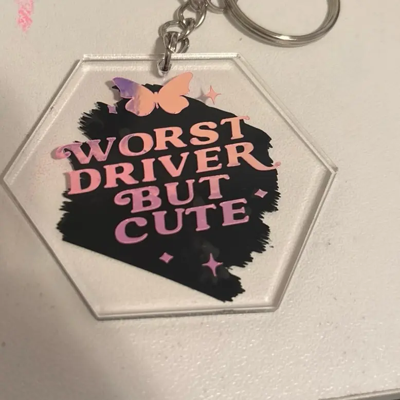 Custom Vinyl Keychain – Personalized Name, Logo, or Design
