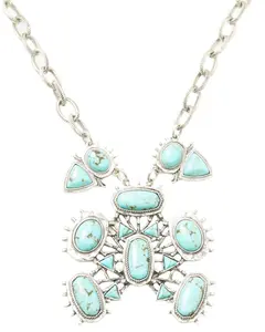 Idyllwind Women's Women'S Porsha Squash Blossom Statement Necklace - Iwaho25n13-Slvr