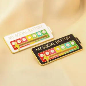 2 PCS Fashion lapel pins men's and women'scartoon cloud mood tracker enamel pins, fashion accessories，office leisure brooch gifts