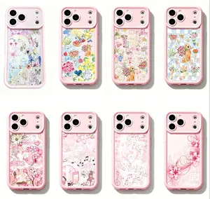 Vintage floral, music notes, strawberry and puppy pattern phone case, premium TPU material, wear-resistant, anti-slip, waterproof and stain-resistant, high-end cottagecore aesthetic cover for iPhone 11-17 Pro Max & Samsung S21-22