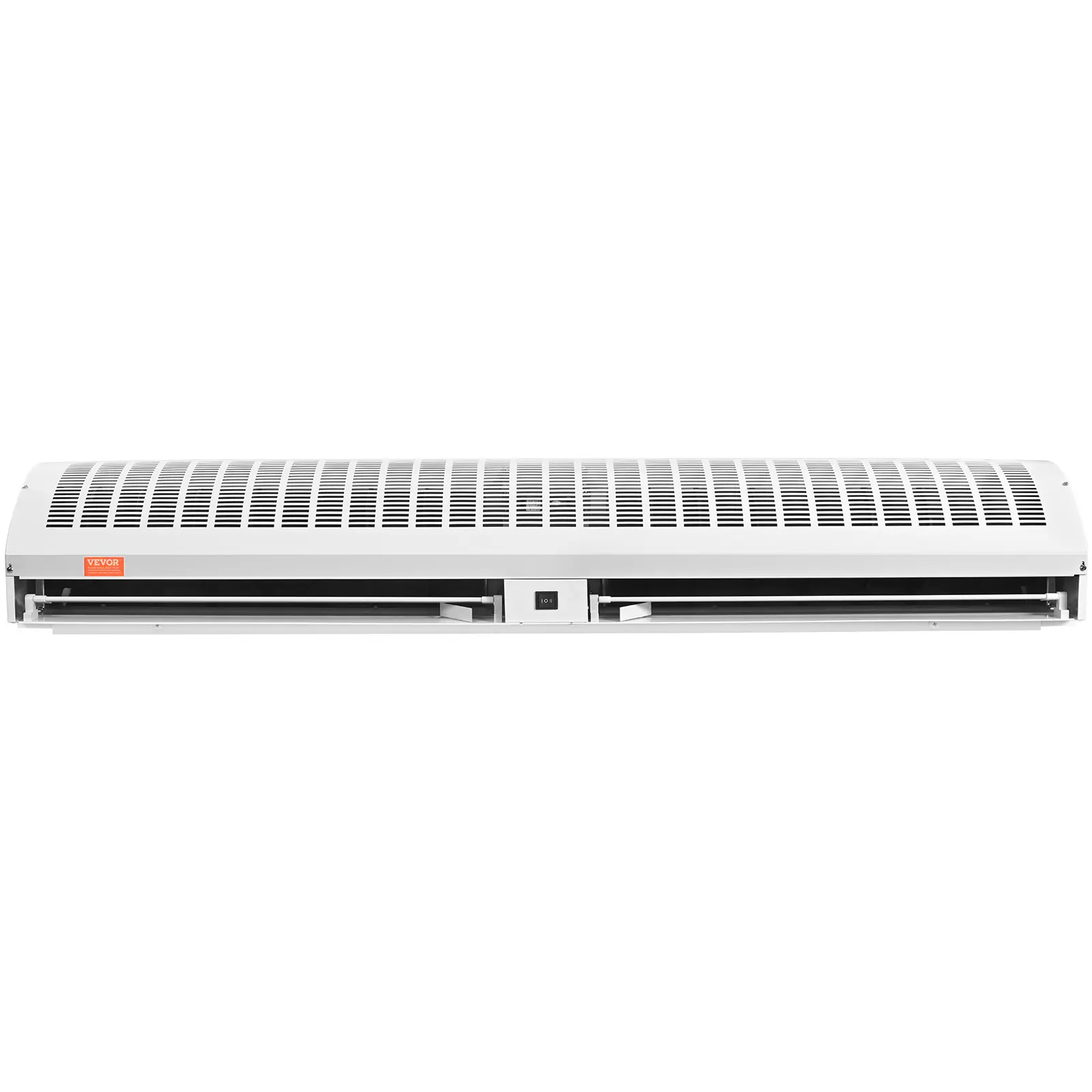 VEVOR 60-in Metal Commercial Air Curtain Window AC Unit Accessory, 2100 CFM Flow, 2-Speed Wall Mount Fan, 110V Plug, All Seasons Indoor Use, Heavy-Duty Limit Switch, Airflow Outlet, Easy Installation Over Doors