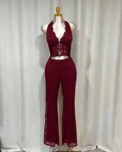 Lilian Jumpsuit - Burgundy Lilian Jumpsuit - Burgundy
