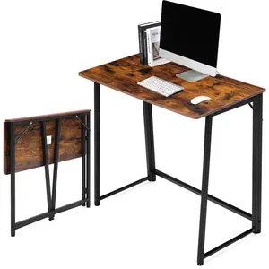 Lightweight Folding Desk 31.5, Space Saving Workstation, Portable Computer Table for Small Home Office & RV, Easy Set Up