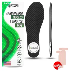 Homui Carbon Fiber Insoles with Turf Toe T-tape
