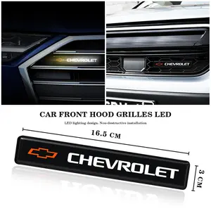Car Decorative LED Front Grille Emblem Badge, Fits Chevrolet Models, Automotive Accessories, Enhance Car Styling