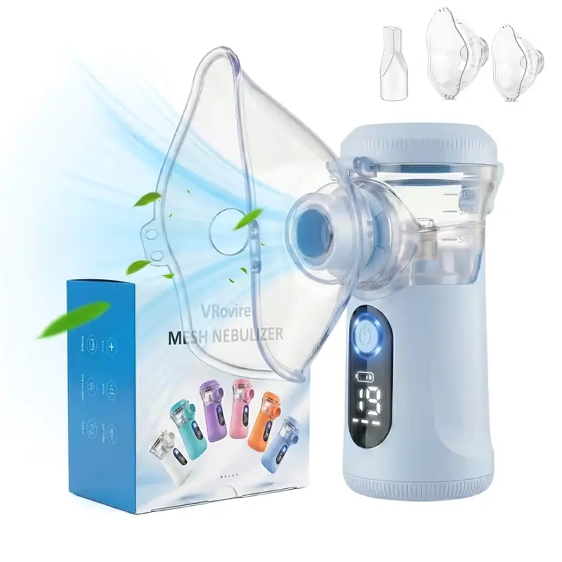 Rechargeable & Portable Nebulize  for Adults and Kids, with Two Modes & Self-Cleaning Function, Handheld Smart Nebulizer, ,quiet operation, easy to use and maintain