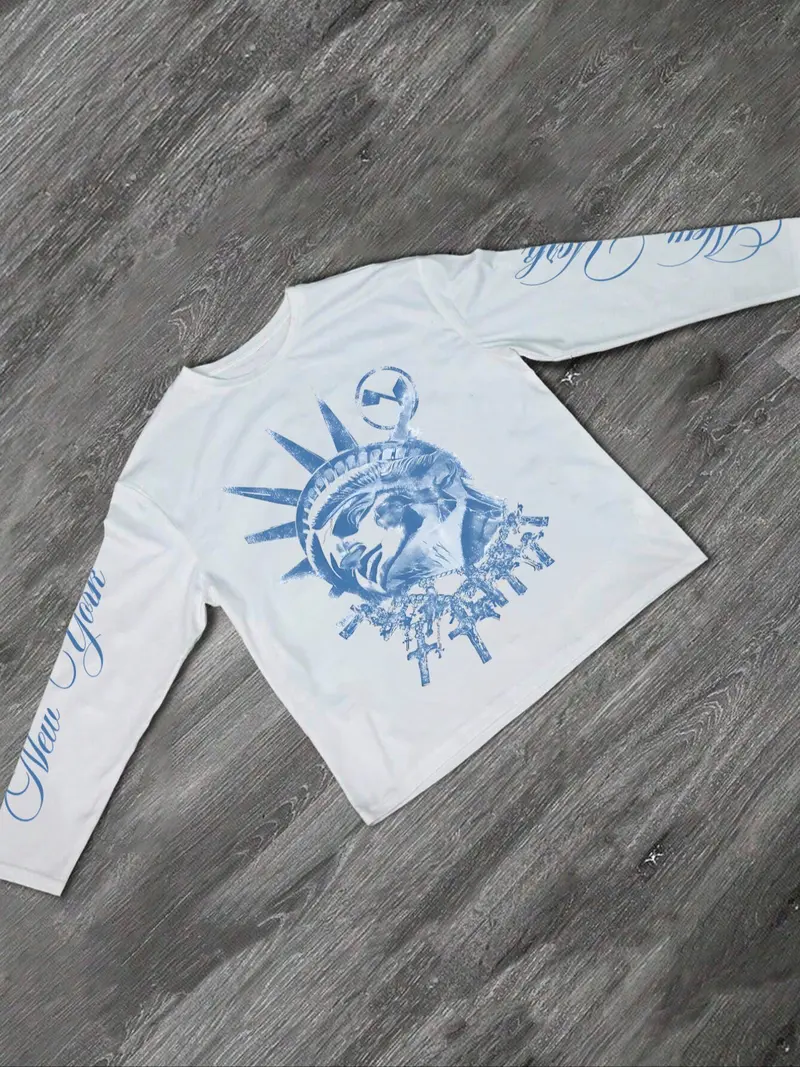 CHROME HEARTSラグラン ロンt ホワイト/グレー raglan chrome hearts raglan long sleeve - TikTok Shop