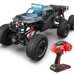 Rock Crawler Giant Alloy Frame Remote Control Off-Road Vehicle - 4WD All-Terrain Climbing Car, Built-in Li-ion Rechargeable Battery, High-Speed Racing Truck for Ages 8-12 Boys, Off-Roading