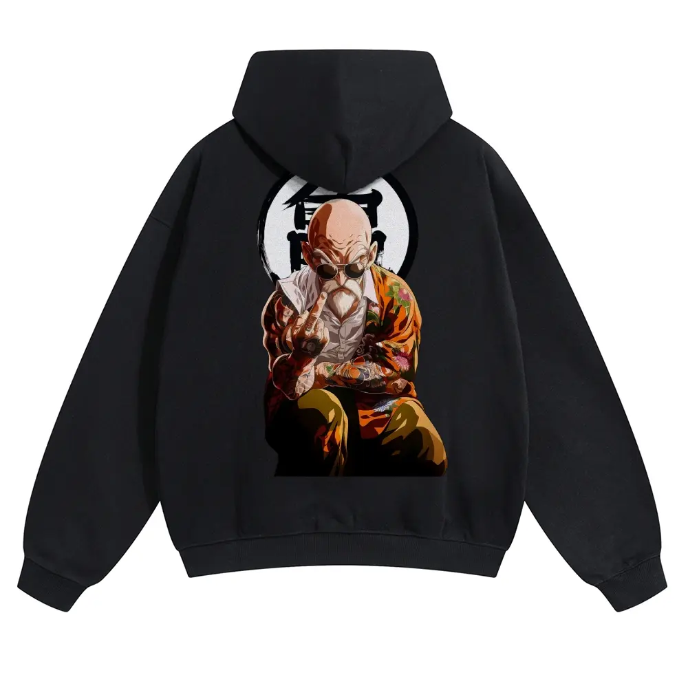 Dragon Ball DBZ Master Roshi Unisex Summer outfits men streetwear 80s 90s graphic tees cotton Anime funny Hoodies men gifts