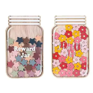 🍎 Classroom Management Jar | Student Incentive System | Wooden Star Reward Chart | Positive Behavior Tool | Classroom Supplies Charts | Classroom Decoration | Back to School (Select Design) |