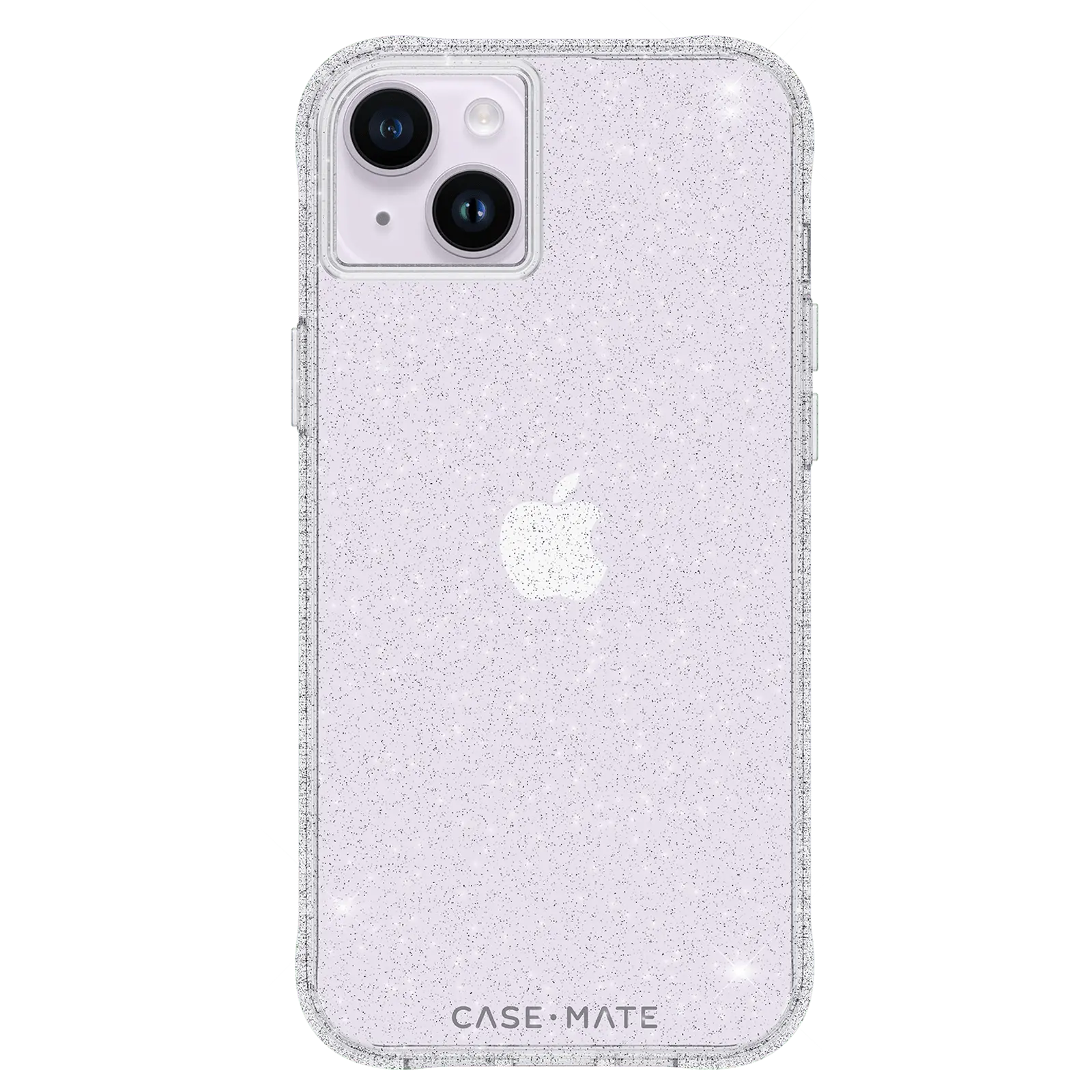 Sheer Reflective Twinkling Glass Phone Cover for iPhone 14 Plus, Protective Accessory for Smartphones