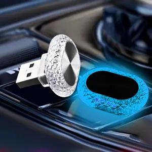 Car USB Ambient Light, Mini Size Lighting LED Atmosphere Lamp, Car Interior Decorative Light, Home Auto Accessories, Interior Car Lights