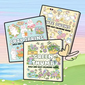 SPRING VIBES BOLD & EASY COLORING BOOKS