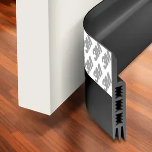 Silicone Door Stopper, Weatherproof Sealing Strip, Universal Bottom Panel for Doors, Garage Window Sound Insulation Dust Block