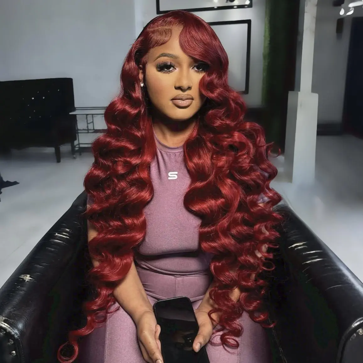 STERLY #99J Burgundy Body Wave Wig 13x6 Full Frontal Wig Human Hair Wig #tiktokshopsummersale