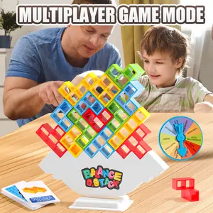 32-Piece Tower Balance Game Set, Durable Creative Building Blocks for Kids & Adults, Fun Family Stacking Challenge & Birthday Gift Pick