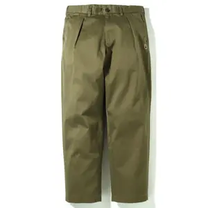 Bape One Pont Loose Fit Dark Olive Chino Pants Size Medium