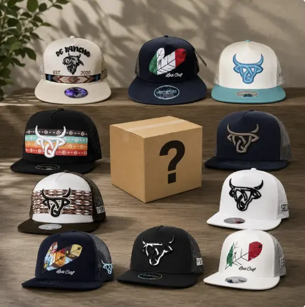 [COMBO BUY 1 GET 1 ] One Hat Sent, Vintage Retro Western Hat Collection, DE Rancho Tribal Bull Hat, Lost Calf Arrow Flat Bill Hat, Mexican Tribe Mesh Back Snapback, Western Trucker Hat