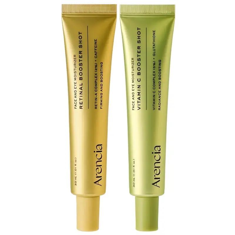 Booster Shot Skin Renewal Duo - Vitamin C & Retinal for Day And Night Brightening, Pore Minimizing, Moisturizing, and Fades Dark Spots | 1.01 fl oz + 1.01 fl oz